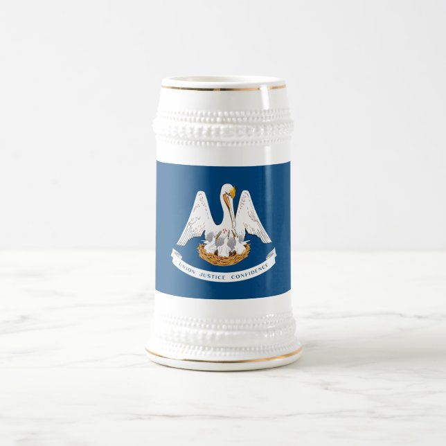 Staatsflagge Louisiana Bierglas (Mittel)