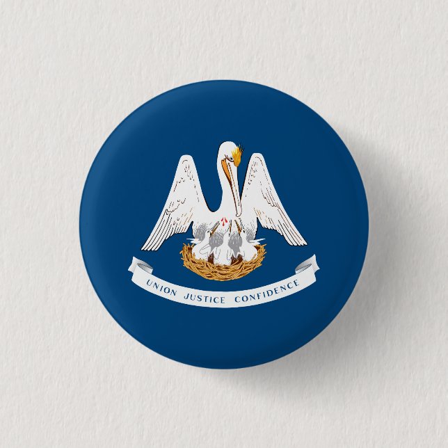 Staatsflagge Louisiana Button (Vorderseite)