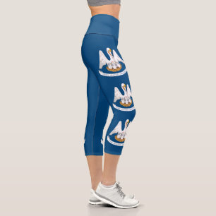 Staatsflagge Louisiana Capri Leggings