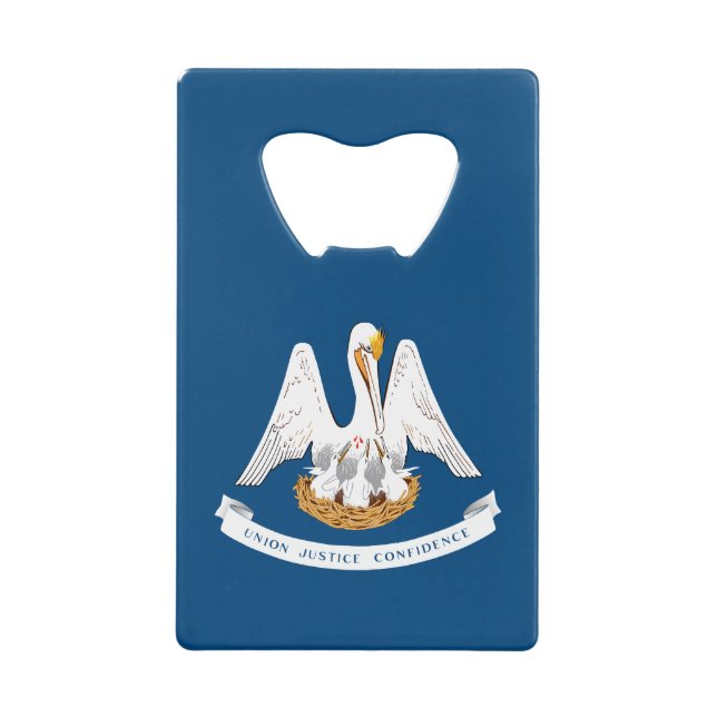 Staatsflagge Louisiana Geldbeutel Flaschenöffner (Vorderseite)