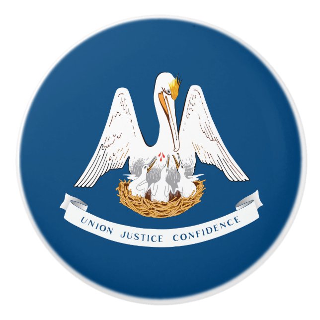 Staatsflagge Louisiana Keramikknauf (Vorderseite)