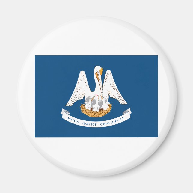Staatsflagge Louisiana Magnet (Vorne)
