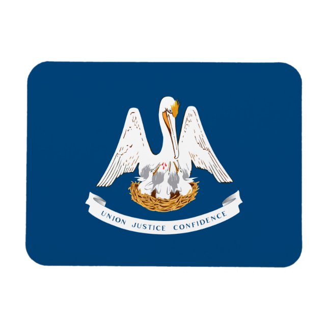Staatsflagge Louisiana Magnet (Horizontal)