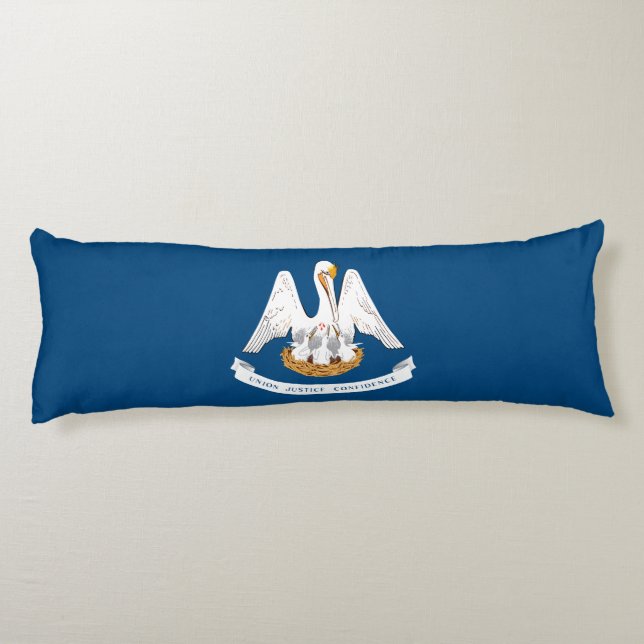 Staatsflagge Louisiana Seitenschläferkissen (Rückseite)