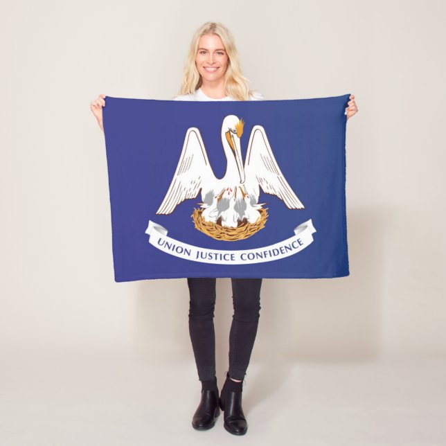 Staatsflagge Louisiana, USA Fleecedecke (Beispiel)