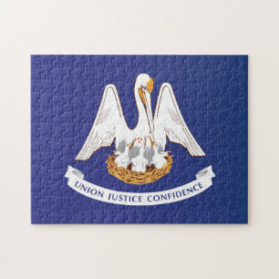 Staatsflagge Louisiana, USA Puzzle