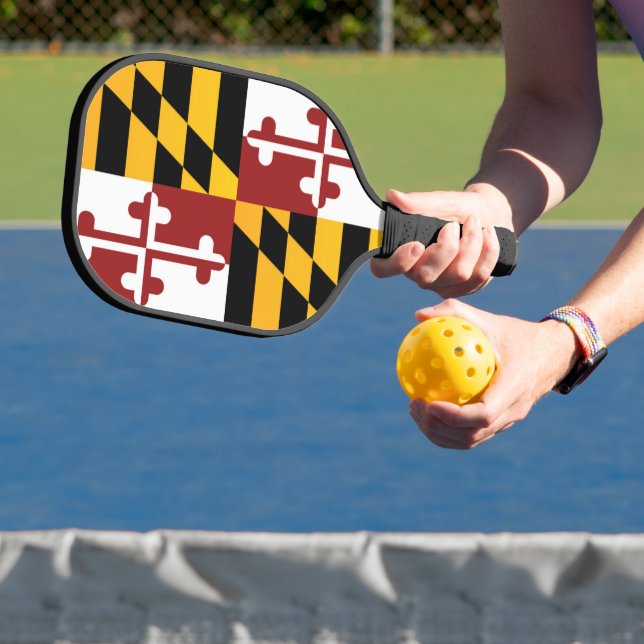 Staatsflagge Maryland, USA Pickleball Schläger (InSitu)