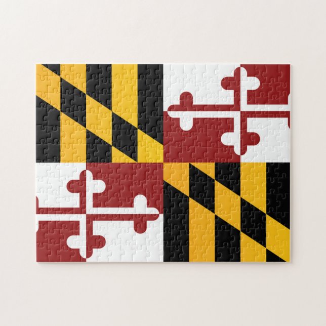 Staatsflagge Maryland, USA Puzzle (Horizontal)