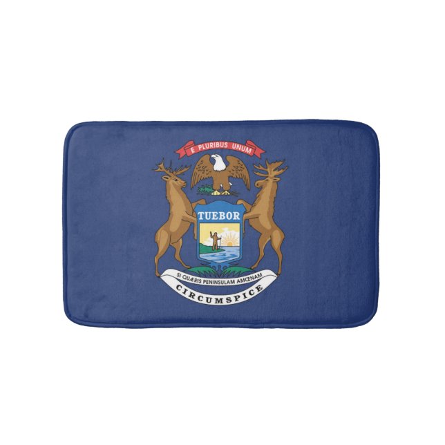 Staatsflagge Michigan, USA Badematte (Vorderseite)