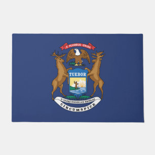 Staatsflagge Michigan, USA Fußmatte