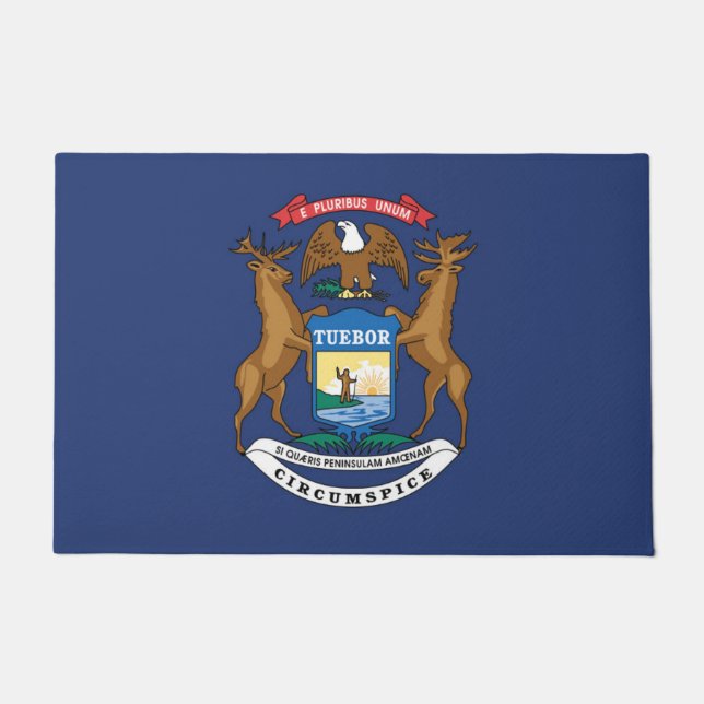 Staatsflagge Michigan, USA Fußmatte (Vorderseite)