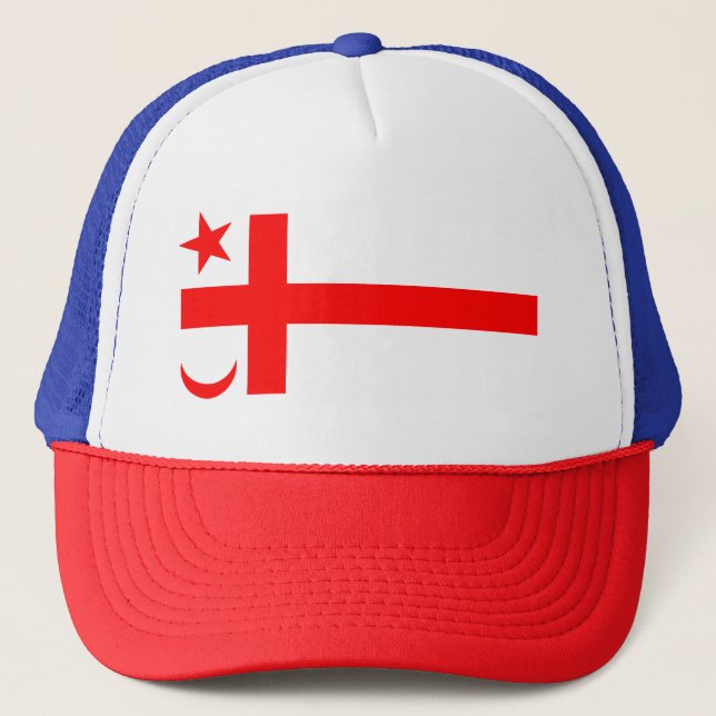 Staatsflagge Mikmaq Truckerkappe (Vorderseite)