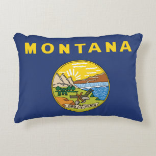 Staatsflagge Montana, USA Dekokissen