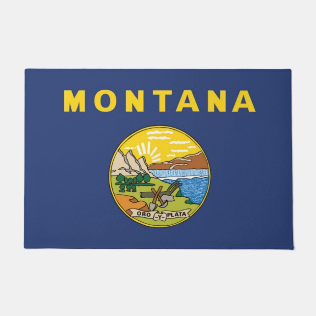 Staatsflagge Montana, USA Fußmatte (Vorderseite)