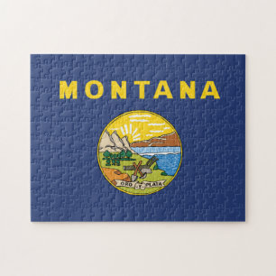 Staatsflagge Montana, USA Puzzle