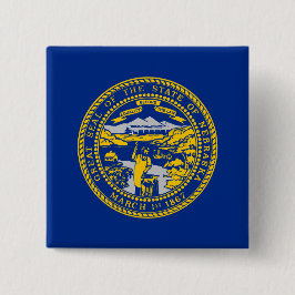 Staatsflagge Nebraska Button