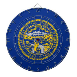 Staatsflagge Nebraska Dartscheibe