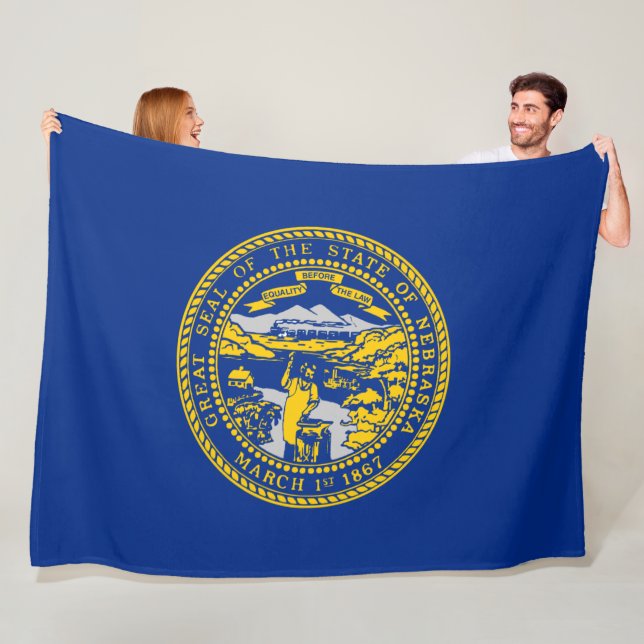 Staatsflagge Nebraska Fleecedecke (Beispiel)