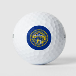 Staatsflagge Nebraska Golfball