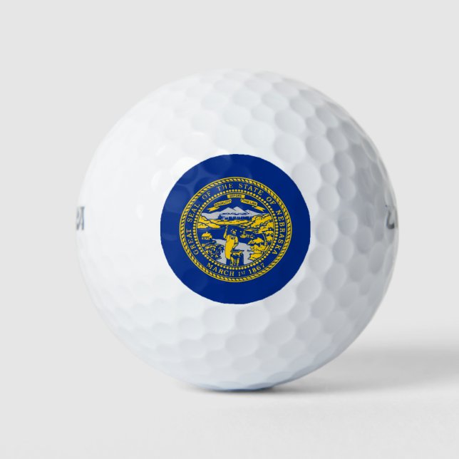 Staatsflagge Nebraska Golfball (Vorderseite)