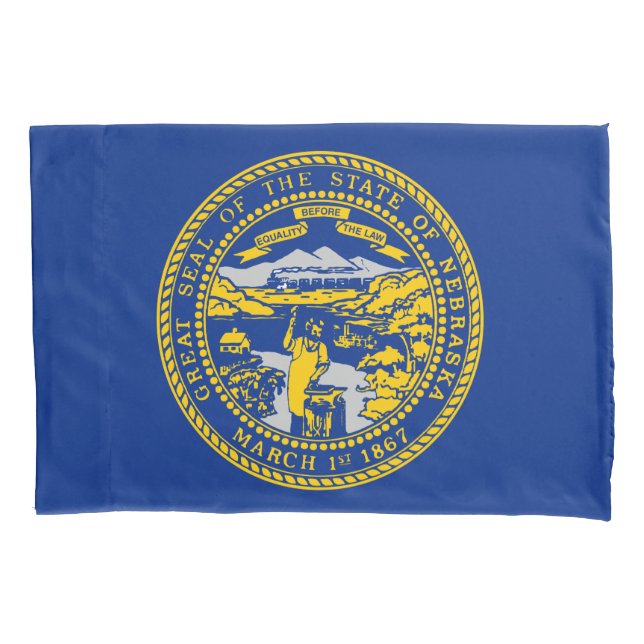 Staatsflagge Nebraska Kissenbezug (Vorderseite)