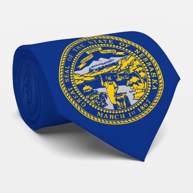 Staatsflagge Nebraska Krawatte (Gerollt)
