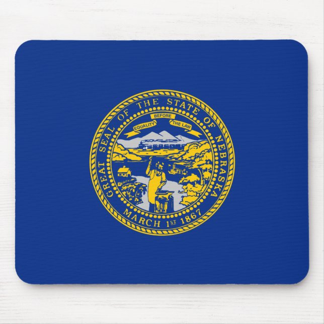 Staatsflagge Nebraska Mousepad (Vorne)