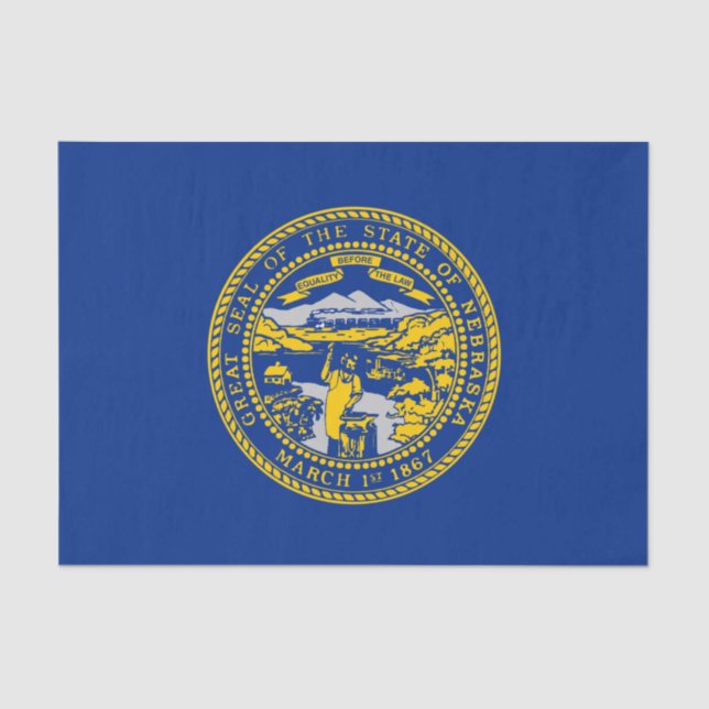Staatsflagge Nebraska Seidenpapier (Vorderseite)