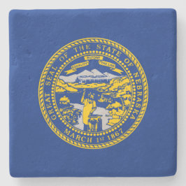 Staatsflagge Nebraska Steinuntersetzer