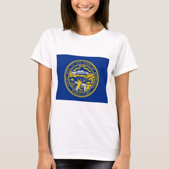 Staatsflagge Nebraska T-Shirt (Vorderseite)