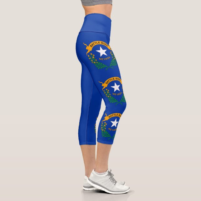 Staatsflagge Nevada Capri Leggings (Rechts)