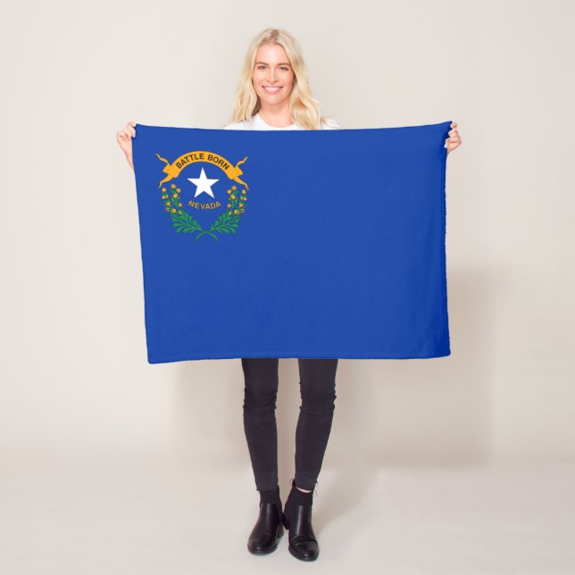 Staatsflagge Nevada Fleecedecke (Beispiel)