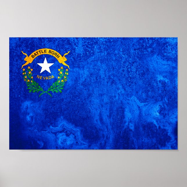 Staatsflagge Nevada Poster (Vorne)