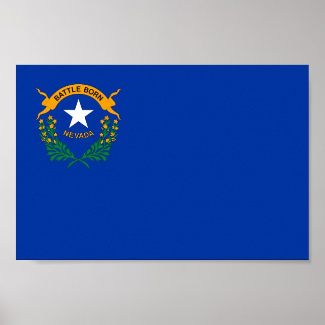 Staatsflagge Nevada Poster (Vorne)