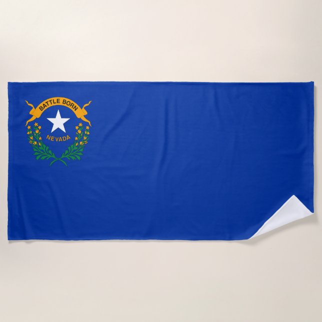 Staatsflagge Nevada Strandtuch (Vorderseite)