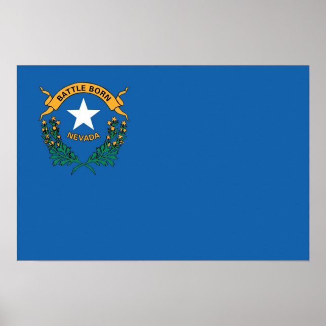 Staatsflagge Nevada, USA Poster (Vorne)