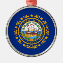 Staatsflagge New Hampshire Keramik Ornament