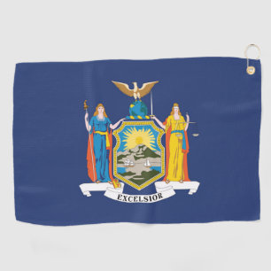 Staatsflagge New York, USA Golfhandtuch