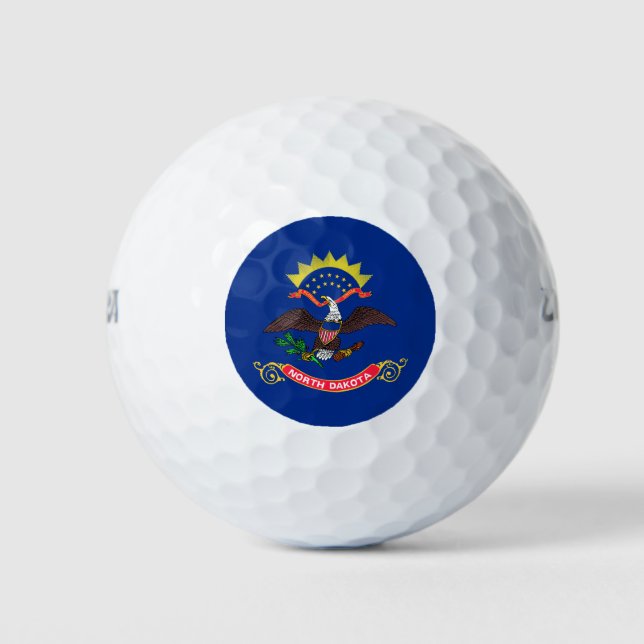 Staatsflagge Nord-Dakota Golfball (Vorderseite)
