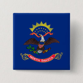 Staatsflagge Nord-Dakota (Nord-Dakotan) Button