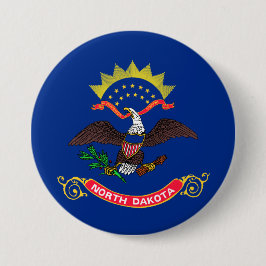 Staatsflagge Nord-Dakota (Nord-Dakotan) Button