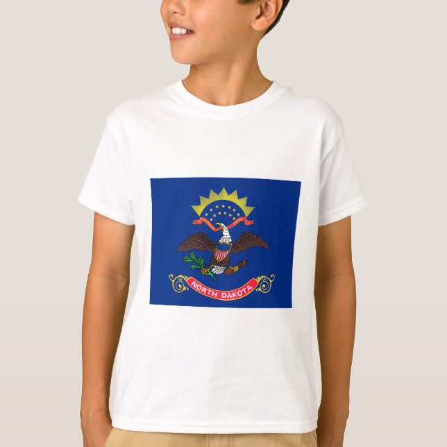 Staatsflagge Nord-Dakota (Nord-Dakotan) T-Shirt (Vorderseite)