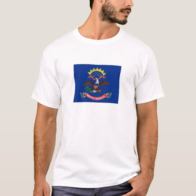 Staatsflagge Nord-Dakota T-Shirt (Vorderseite)