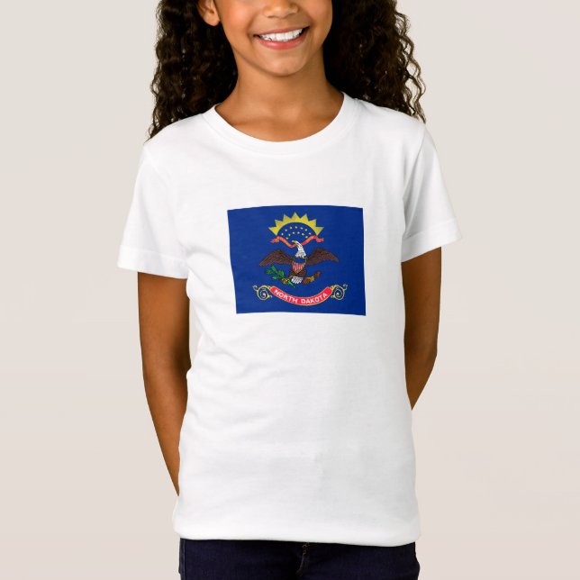 Staatsflagge Nord-Dakota T-Shirt (Vorderseite)