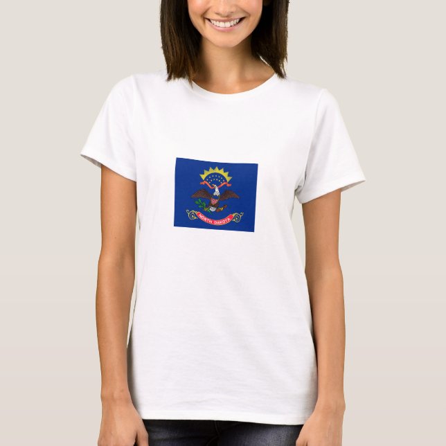 Staatsflagge Nord-Dakota T-Shirt (Vorderseite)
