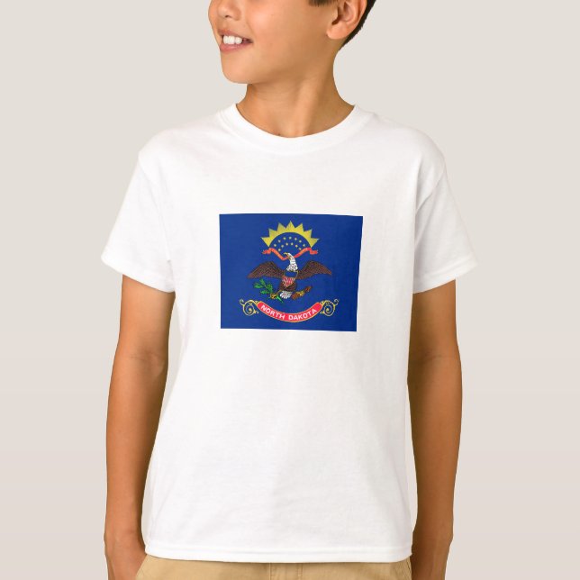 Staatsflagge Nord-Dakota T-Shirt (Vorderseite)