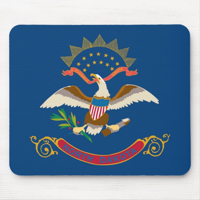 Staatsflagge Nord-Dakota, USA Mousepad (Vorne)