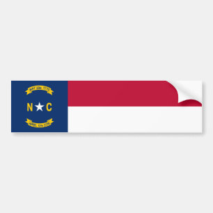 Staatsflagge North Carolina Autoaufkleber