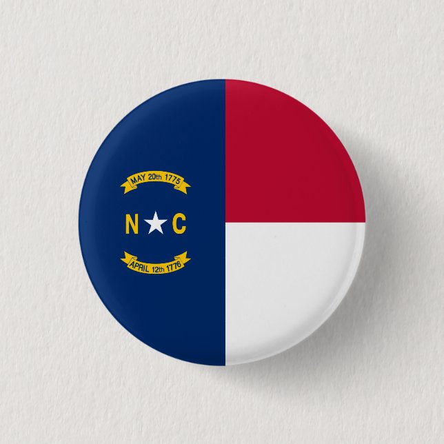 Staatsflagge North Carolina Button (Vorderseite)