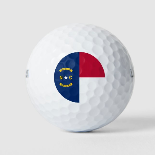 Staatsflagge North Carolina Golfball (Vorderseite)